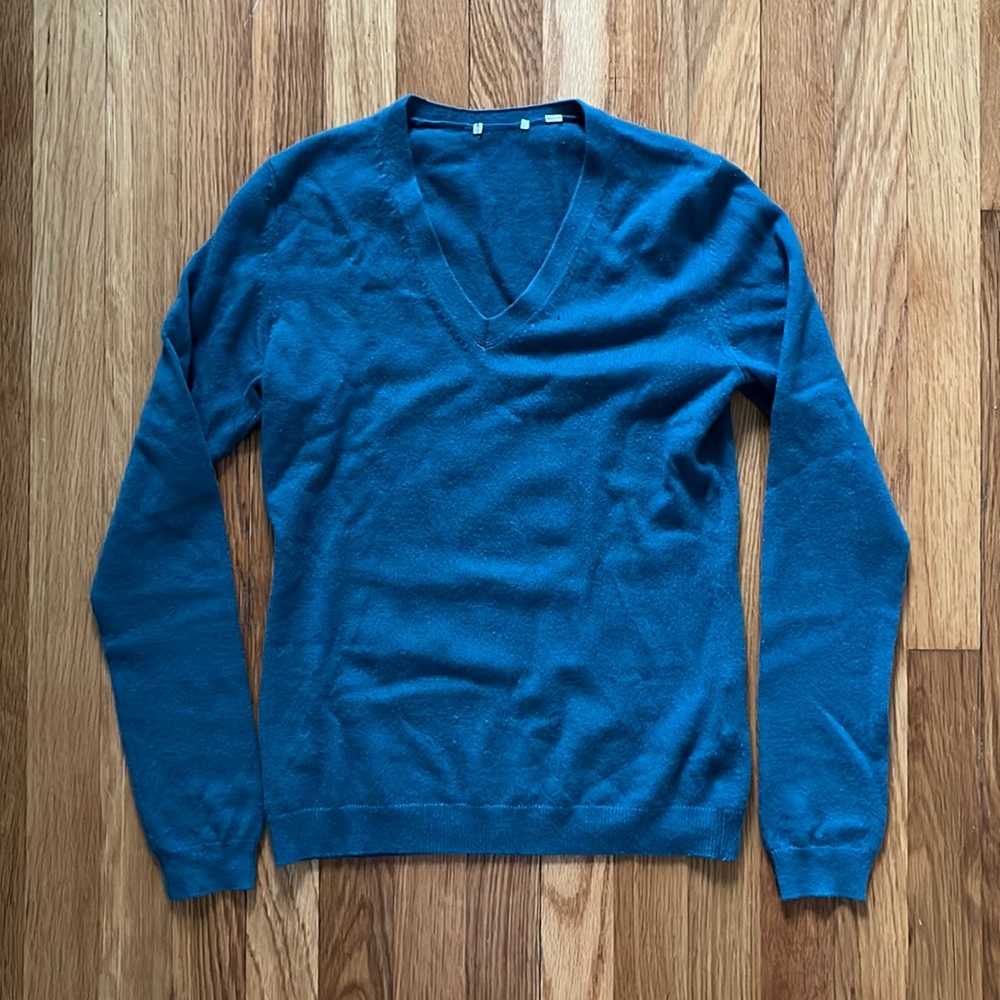 Turquoise 100% Cashmere Sweater from Japan